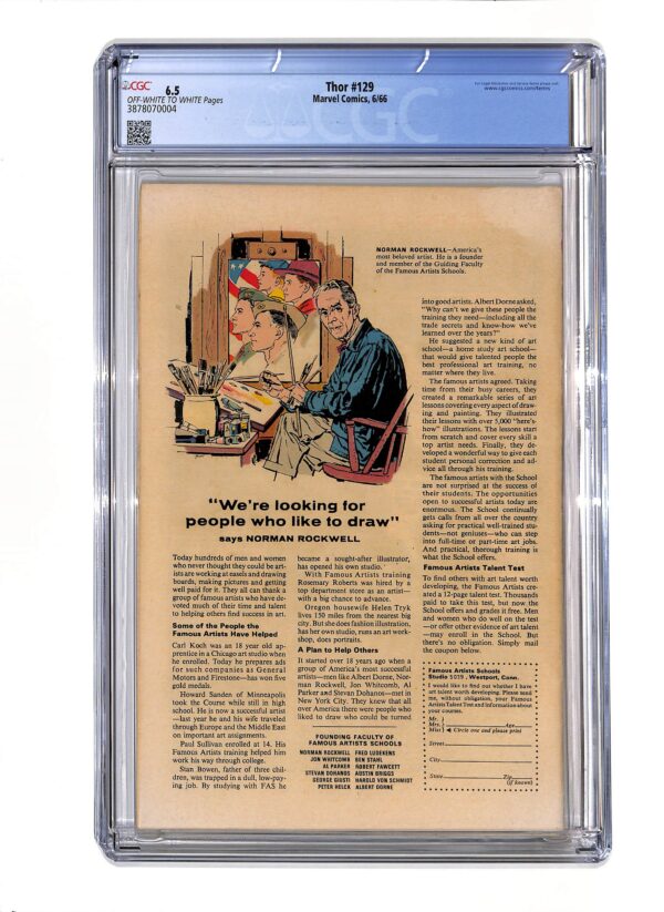 Thor #129 CGC 6.5