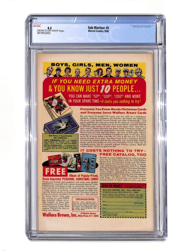 Sub-Mariner #005 CGC 8.5