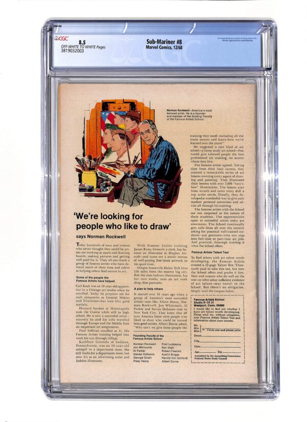 Sub-Mariner #008 CGC 8.5