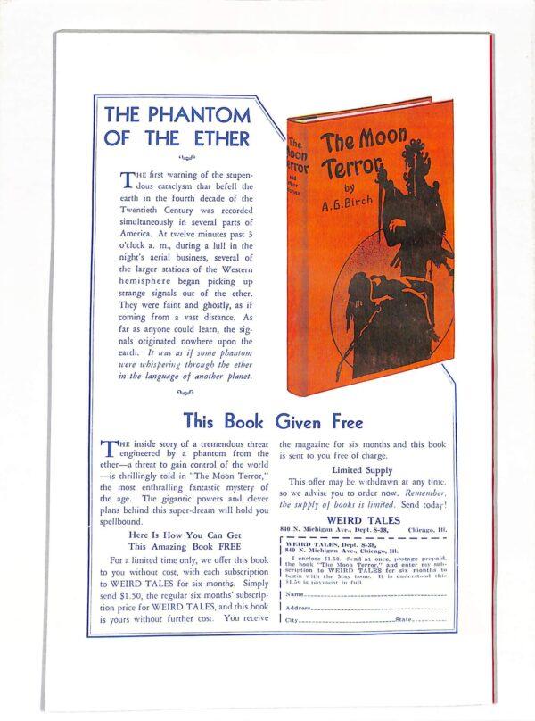 Weird Tales Oct 1933 Girasol Reprint