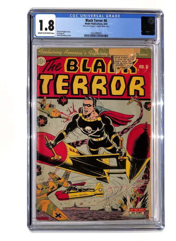 Black Terror #006 CGC 1.8