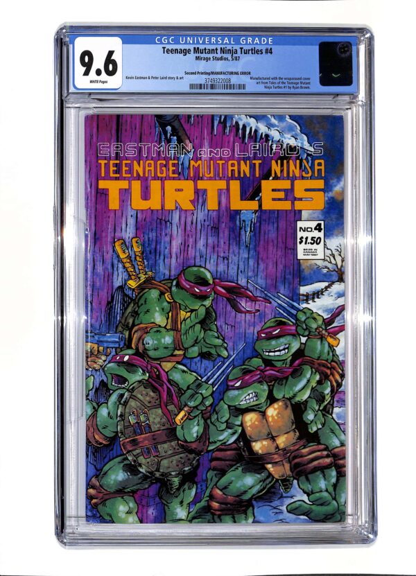 Teenage Mutant Ninja Turtles #004 Second Printing CGC 9.6