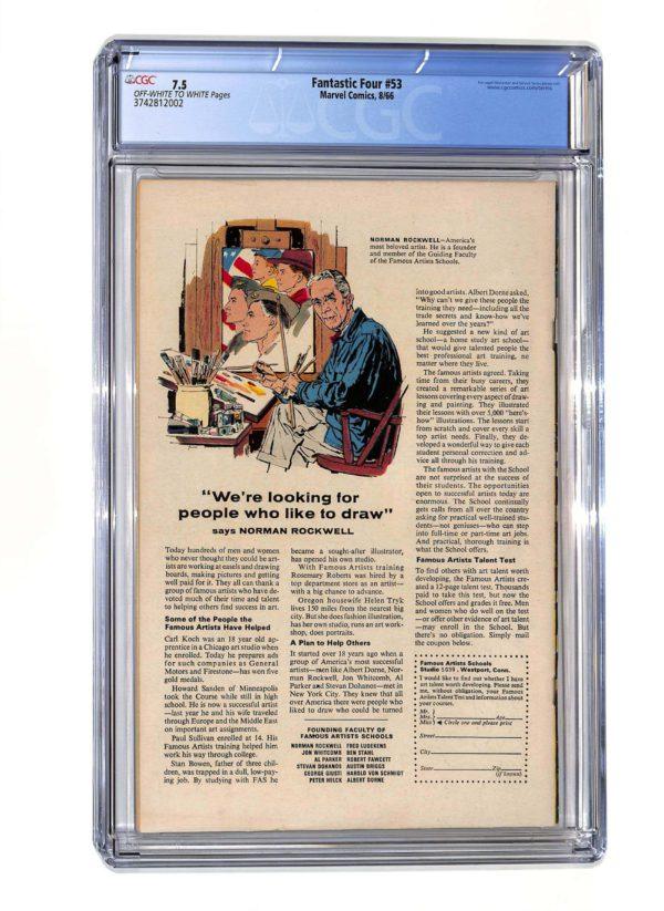 Fantastic Four #053 CGC 7.5