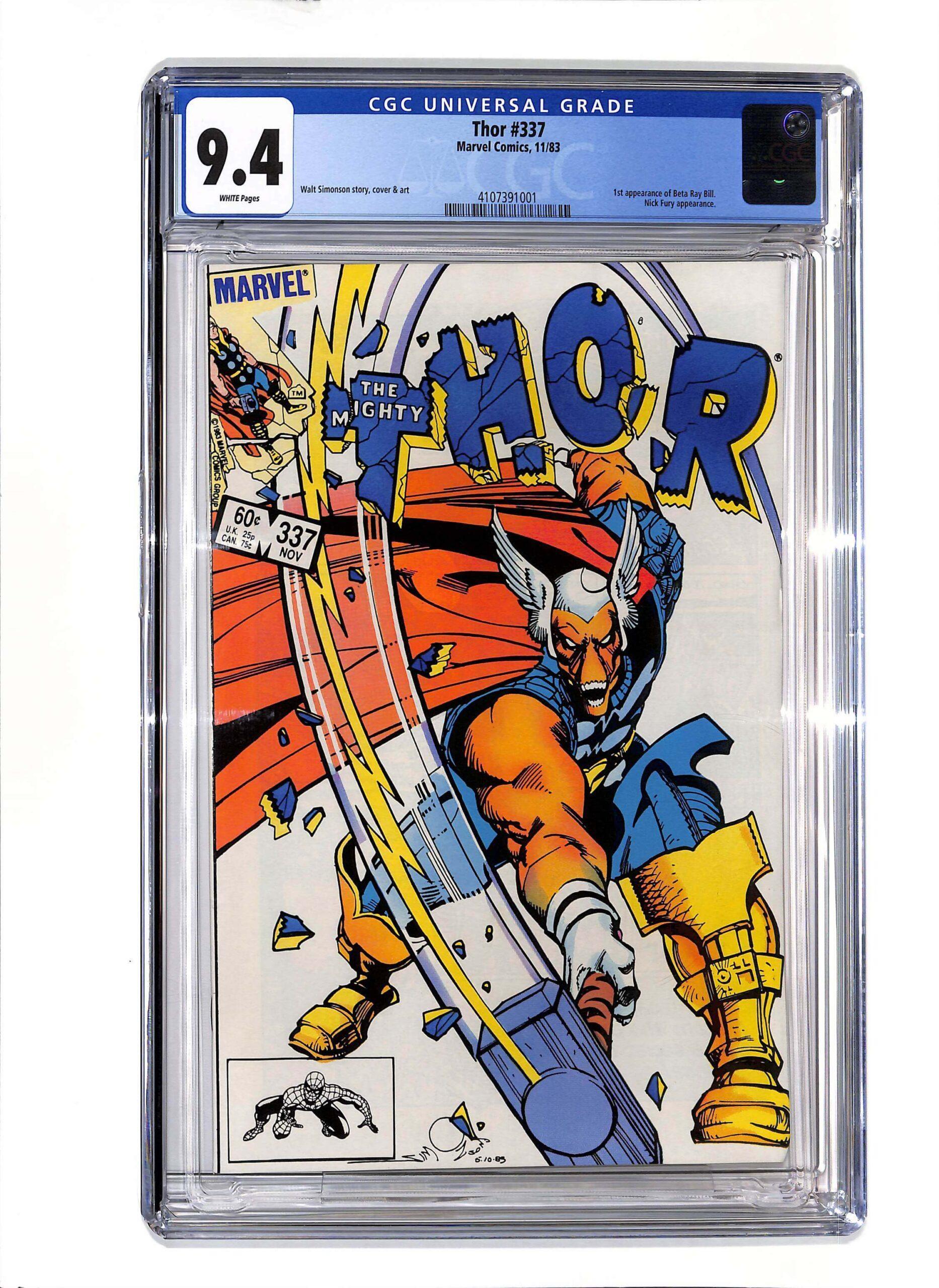 1983 Marvel Comics Mighty Thor #337 CGC 8.0 VF WP 1st Appearance 2024 Beta Ray Bill