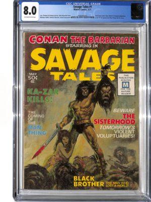 Savage Tales #001 CGC 8.0