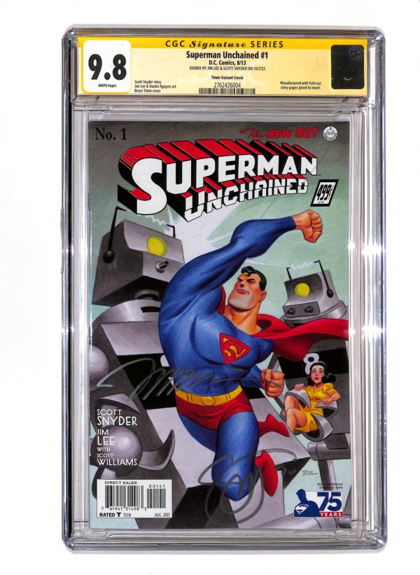 Superman Unchained #001 Signed CGC 9.8