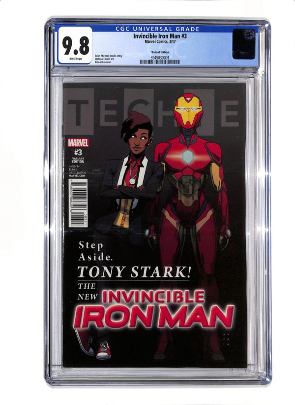 Invincible Iron Man (2017) #001 Variant CGC 9.8