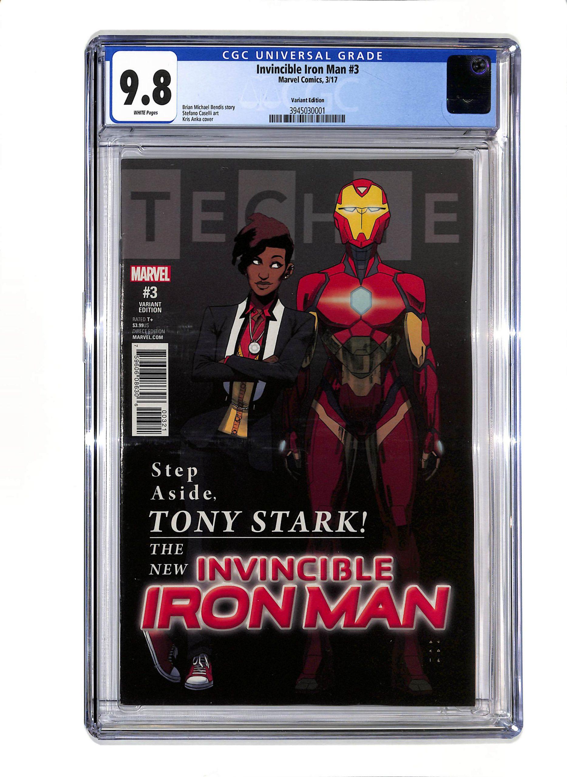 Invincible Iron Man (2017) #001 Variant CGC 9.8 - Big B Comics Barrie