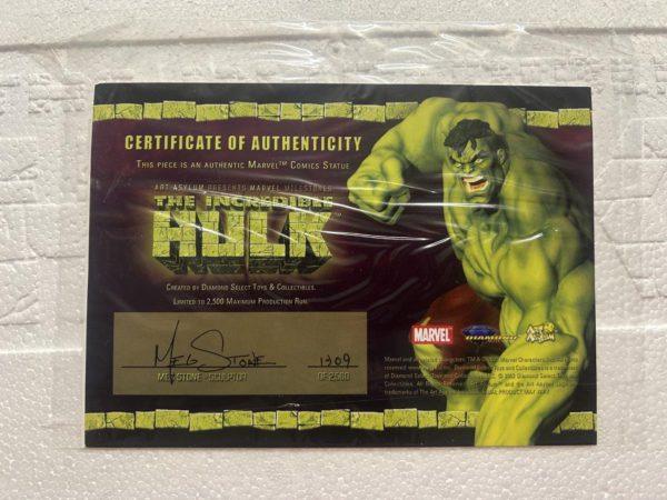 The Incredible Hulk statue Marvel Milestones Art Asylum