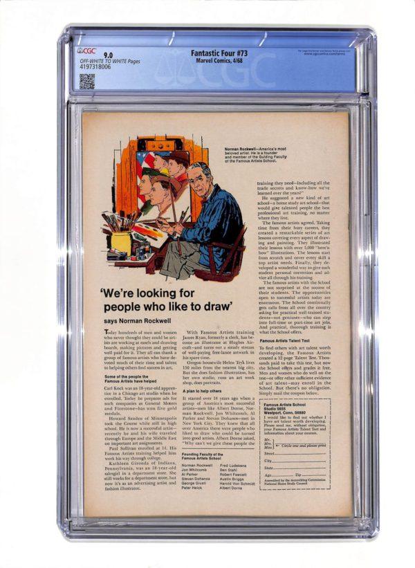 Fantastic Four #073 CGC 9.0