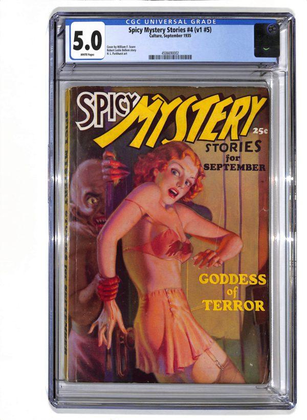 Spicy Mystery Stories #004 (v1 #5) CGC 5.0