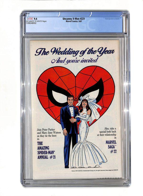 Uncanny X-Men #221 CGC 9.4