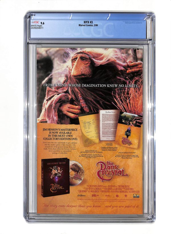 NYX #003 CGC 9.6