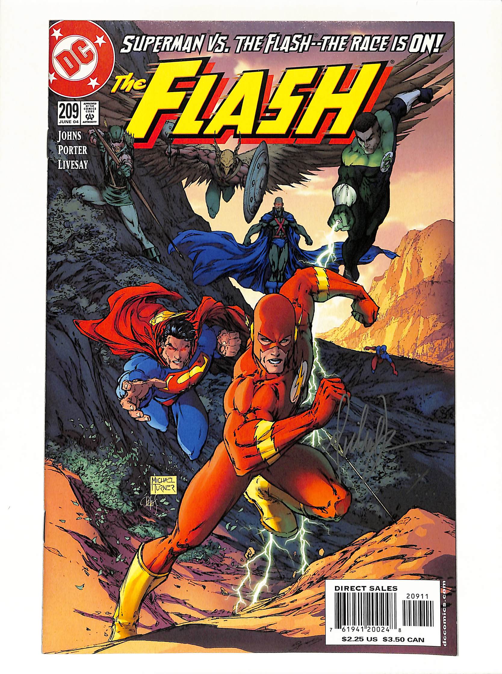 Flash (1987) #209 Signed