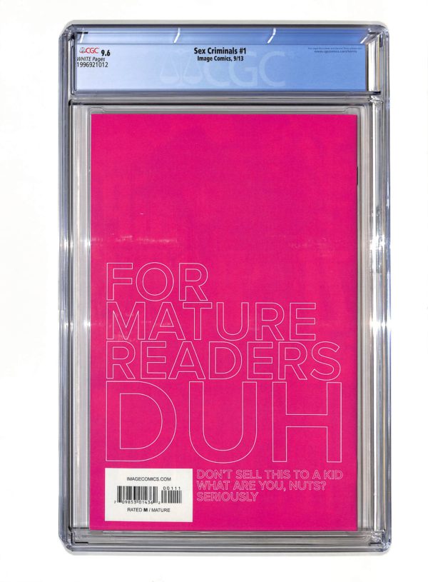 Sex Criminals #001 CGC 9.6