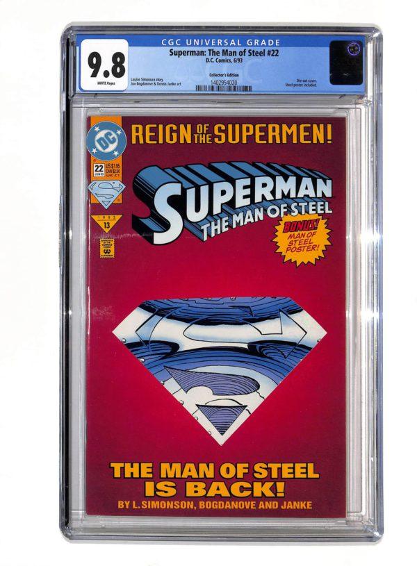 Superman: Man of Steel #022 CGC 9.8