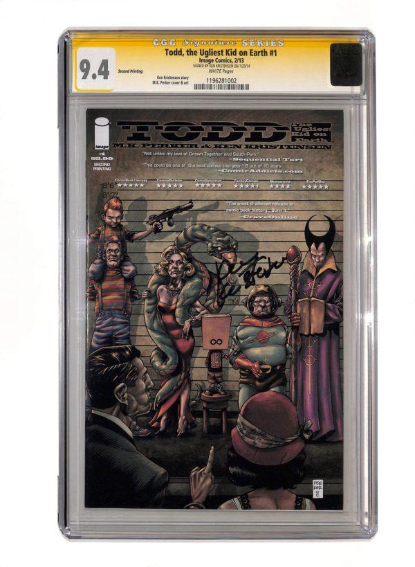 Todd, the Ugliest Kid on Earth #001 2nd Printing CGC SS 9.4