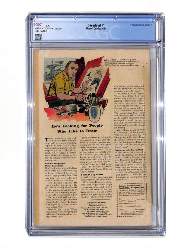 Daredevil #001 CGC 3.5