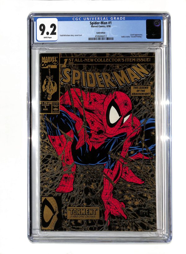 Spider-Man #001 Gold Second Printing CGC 9.2