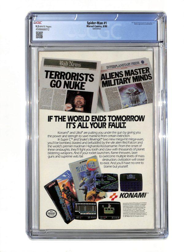 Spider-Man #001 Gold Second Printing CGC 9.2