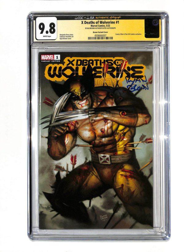 X Deaths of Wolverine #001 Variant CGC SS 9.8