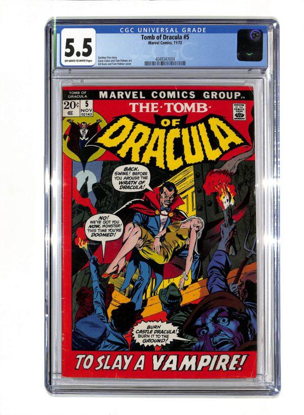 Tomb of Dracula #005 CGC 5.5