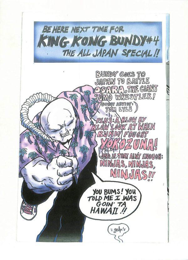 King Kong Bundy #003 Signed