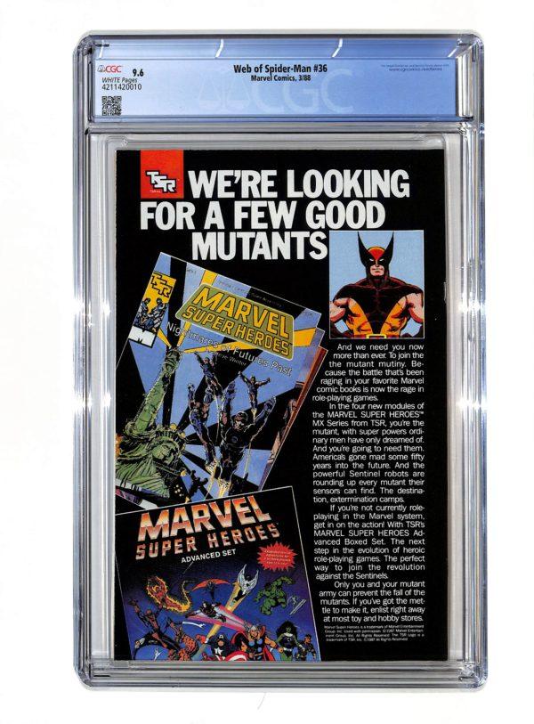 Web of Spider-Man #036 CGC 9.6