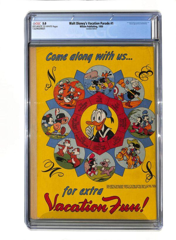 Walt Disney's Vacation Parade #001 Canadian Edition CGC 5.0