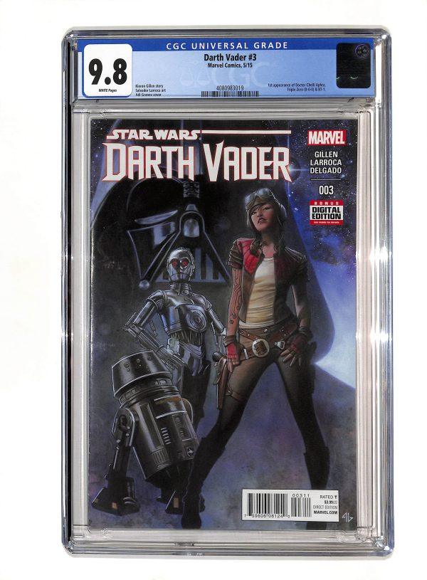 アメコミリーフ Star Wars: DarthVader #3 CGC 9.8 Star Wars: Darth Vader Vol 1 #3 Salvador Larroca Incentive Variant