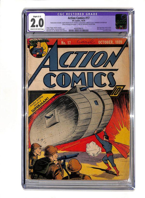 Action Comics #017 CGC 2.0 R
