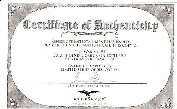 The Waking #004 Signed Variant w/ COA