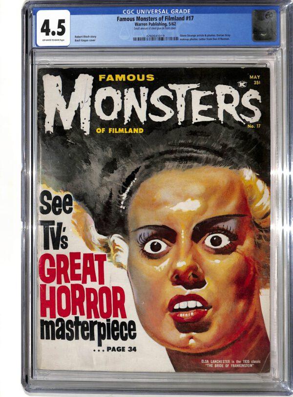 Famous Monsters of Filmland #017 CGC 4.5