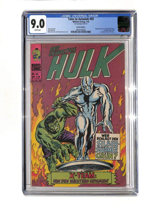 Der Gewaltige Hulk #032 German Edition CGC 9.0