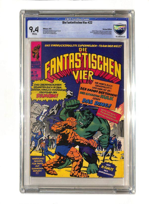 Die Fantastischen Vier #022 German Edition CBCS 9.4