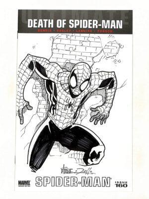 Ultimate Spider-Man #160 Signed Sketched