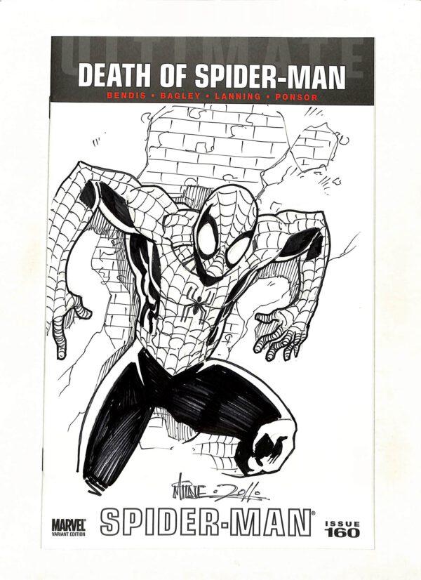 Ultimate Spider-Man #160 Signed Sketched