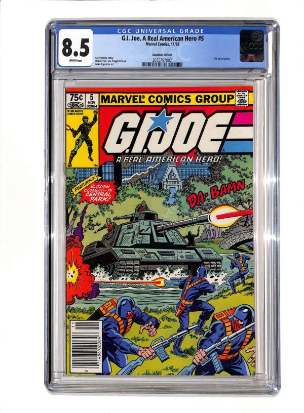 G.I. Joe, A Real American Hero #005 CPV CGC 8.5