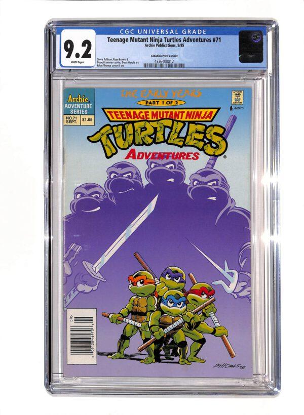 Teenage Mutant Ninja Turtles Adventures #071 CPV CGC 9.2