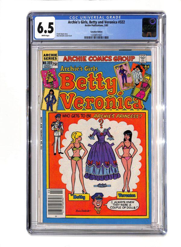 Archie's Girls, Betty and Veronica #322 CPV CGC 6.5